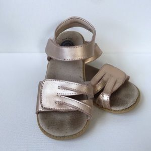 Livie & Luca *gold Velcro sandals* size 12